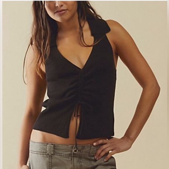 Free People Tops - NWOT FP Beach Cinched Top in orange
